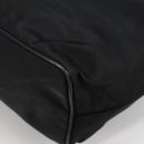 PRADA Chain Shoulder Bag Nylon Black Gold Auth 141036V-9