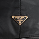 PRADA Chain Shoulder Bag Nylon Black Gold Auth 141036V-18