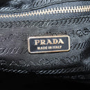 PRADA Chain Shoulder Bag Nylon Black Gold Auth 141036V-19