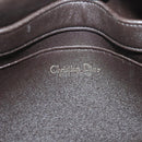 Christian Dior Trotter Canvas Shoulder Bag Brown Gold Auth 141040-18