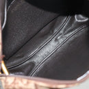 Christian Dior Trotter Canvas Shoulder Bag Brown Gold Auth 141040-19