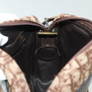 Christian Dior Trotter Canvas Shoulder Bag Brown Gold Auth 141040-20
