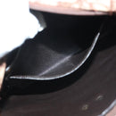 Christian Dior Trotter Canvas Shoulder Bag Brown Gold Auth 141040-22