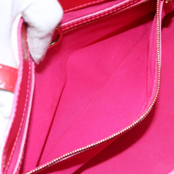 LOUIS VUITTON Monogram Vernis Wilshire PM Hand Bag Rose Pop M93643 Auth 141044