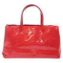 LOUIS VUITTON Monogram Vernis Wilshire PM Hand Bag Rose Pop M93643 Auth 141044-2