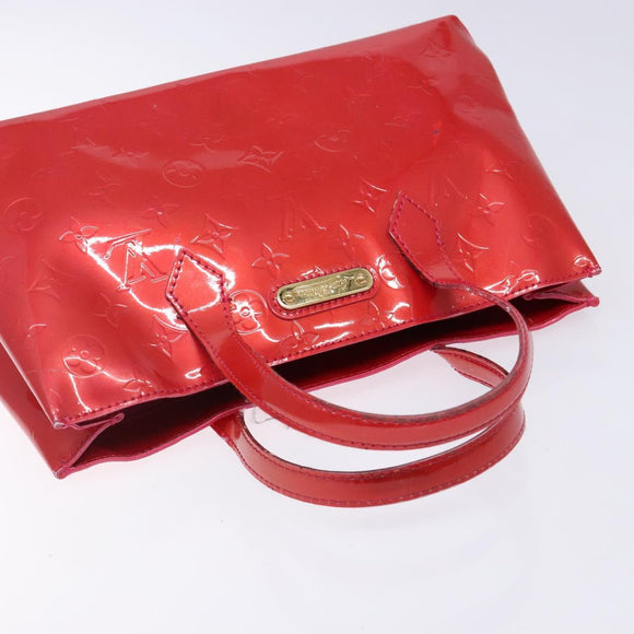 LOUIS VUITTON Monogram Vernis Wilshire PM Hand Bag Rose Pop M93643 Auth 141044