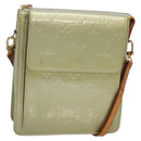 LOUIS VUITTON Monogram Vernis Motto Accessory Pouch Gris M91030 LV Auth 141045-1