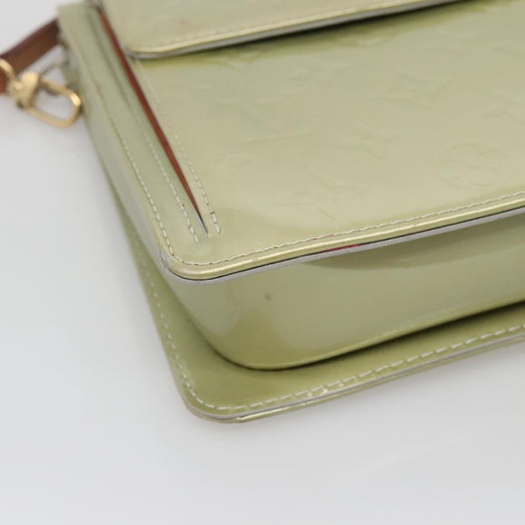 LOUIS VUITTON Monogram Vernis Motto Accessory Pouch Gris M91030 LV Auth 141045