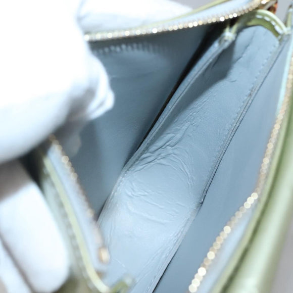 LOUIS VUITTON Monogram Vernis Motto Accessory Pouch Gris M91030 LV Auth 141045