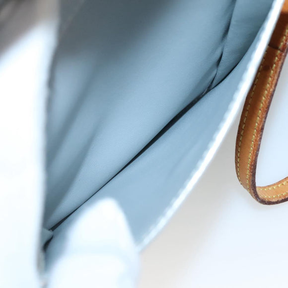 LOUIS VUITTON Monogram Vernis Motto Accessory Pouch Gris M91030 LV Auth 141045