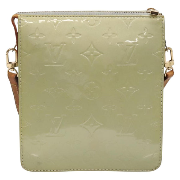 LOUIS VUITTON Monogram Vernis Motto Accessory Pouch Gris M91030 LV Auth 141045