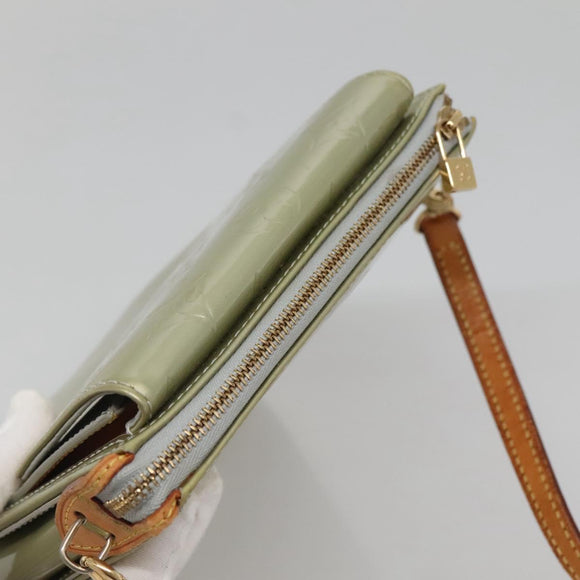 LOUIS VUITTON Monogram Vernis Motto Accessory Pouch Gris M91030 LV Auth 141045