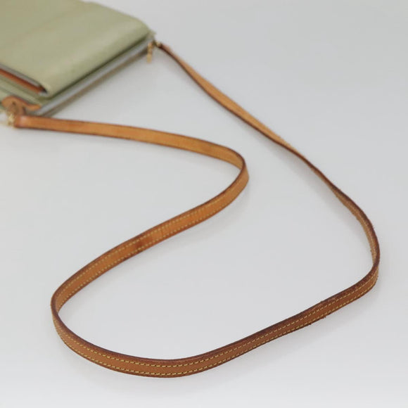 LOUIS VUITTON Monogram Vernis Motto Accessory Pouch Gris M91030 LV Auth 141045