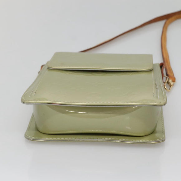 LOUIS VUITTON Monogram Vernis Motto Accessory Pouch Gris M91030 LV Auth 141045