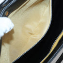 Christian Dior Trotter Canvas Shoulder Bag Leather Black Gold Auth 141053-20