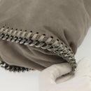 Stella MacCartney Chain Falabella Shoulder Bag Suede Gray 371223 Auth 141055-15