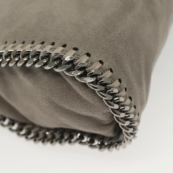 Stella MacCartney Chain Falabella Shoulder Bag Suede Gray 371223 Auth 141055
