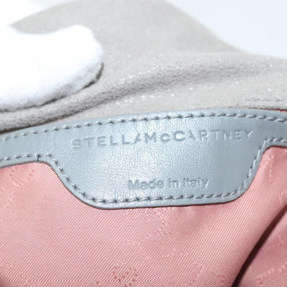 Stella MacCartney Chain Falabella Shoulder Bag Suede Gray 371223 Auth 141055