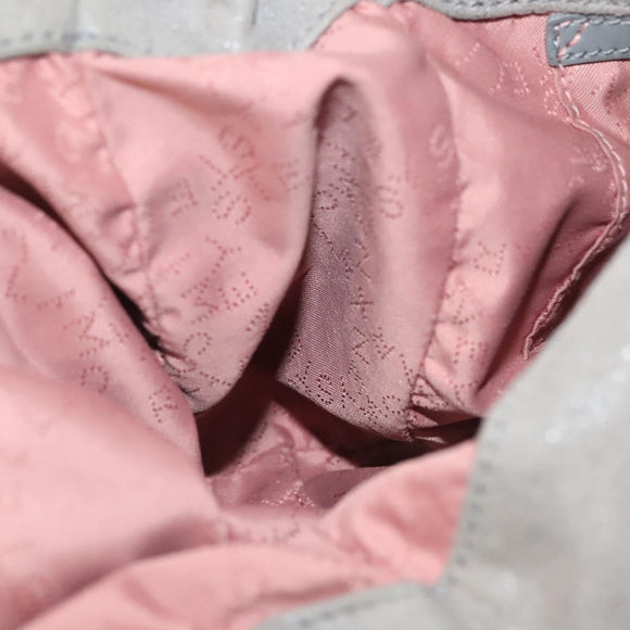 Stella MacCartney Chain Falabella Shoulder Bag Suede Gray 371223 Auth 141055