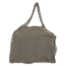 Stella MacCartney Chain Falabella Shoulder Bag Suede Gray 371223 Auth 141055-2