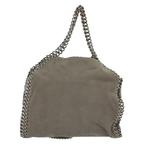 Stella MacCartney Chain Falabella Shoulder Bag Suede Gray 371223 Auth 141055