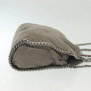 Stella MacCartney Chain Falabella Shoulder Bag Suede Gray 371223 Auth 141055-3