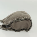 Stella MacCartney Chain Falabella Shoulder Bag Suede Gray 371223 Auth 141055-4