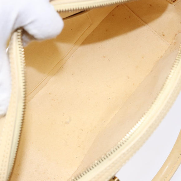 LOUIS VUITTON Epi jasmine Hand Bag Cream M5208A LV Auth 141063
