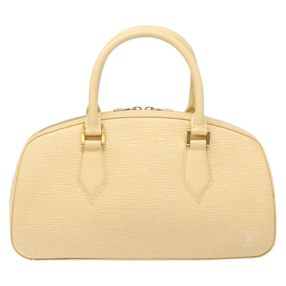 LOUIS VUITTON Epi jasmine Hand Bag Cream M5208A LV Auth 141063