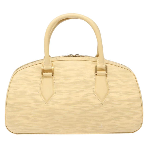 LOUIS VUITTON Epi jasmine Hand Bag Cream M5208A LV Auth 141063