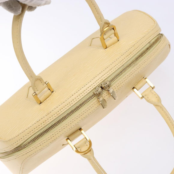 LOUIS VUITTON Epi jasmine Hand Bag Cream M5208A LV Auth 141063