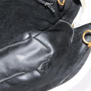 BALLY Chain Shoulder Bag Leather Ivory Gold Auth 141066-19