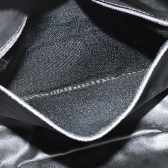 BALLY Chain Shoulder Bag Leather Ivory Gold Auth 141066