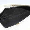 BALLY Chain Shoulder Bag Leather Ivory Gold Auth 141066-12