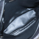 BALLY Chain Shoulder Bag Leather Black Gold Auth 141067-11