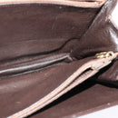 CELINE C Sulky Shoulder Bag Canvas Brown Gold Auth 141070-19