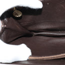 CELINE C Sulky Shoulder Bag Canvas Brown Gold Auth 141070-20