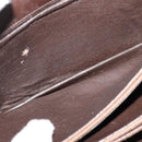 CELINE C Sulky Shoulder Bag Canvas Brown Gold Auth 141070-21