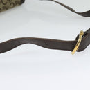 CELINE C Sulky Shoulder Bag Canvas Brown Gold Auth 141070-7