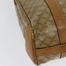 CELINE Macadam Canvas Hand Bag PVC Beige Gold Auth 141071-16