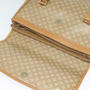 CELINE Macadam Canvas Hand Bag PVC Beige Gold Auth 141071-9