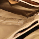 CELINE Macadam Canvas Hand Bag PVC Beige Gold Auth 141071-20