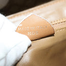 CELINE Macadam Canvas Hand Bag PVC Beige Gold Auth 141071-12