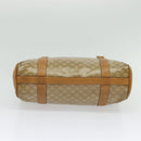 CELINE Macadam Canvas Hand Bag PVC Beige Gold Auth 141071-5