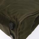 PRADA Hand Bag Nylon Green Auth 141076-8