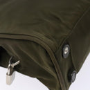 PRADA Hand Bag Nylon Green Auth 141076-15
