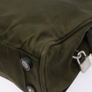 PRADA Hand Bag Nylon Green Auth 141076-16