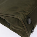 PRADA Hand Bag Nylon Green Auth 141076-17