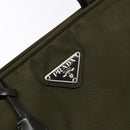PRADA Hand Bag Nylon Green Auth 141076-18