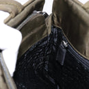 PRADA Hand Bag Nylon Green Auth 141076-22